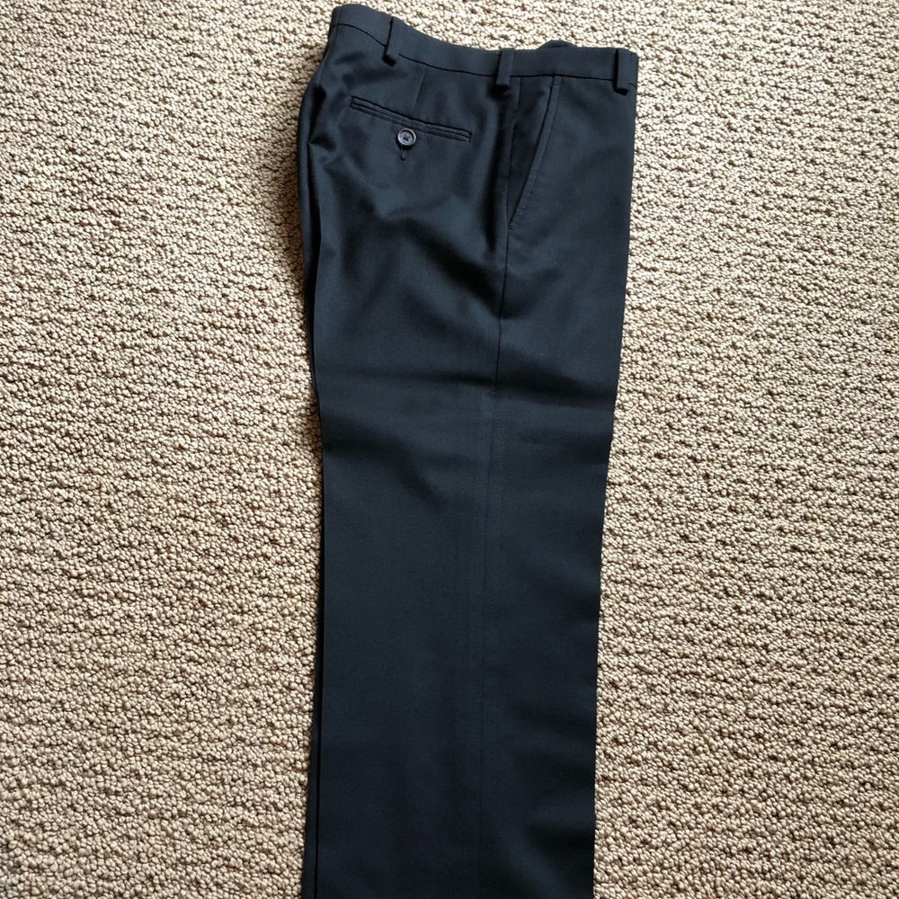 Boys black dress pants